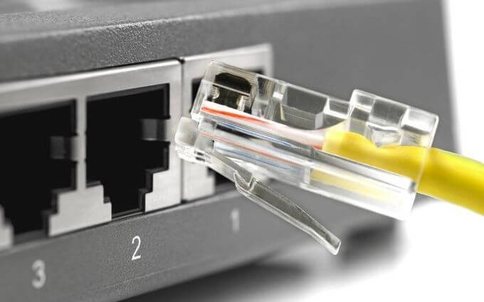 Jaringan internet kabel Ethernet