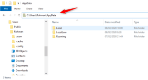 Where Folder location Windows 10 Appdata and how to open it - Sepoin