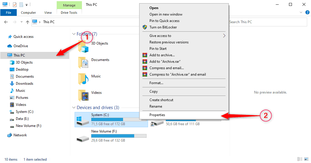 How To Free Up Or Clean Disk Space C Windows System Sepoin